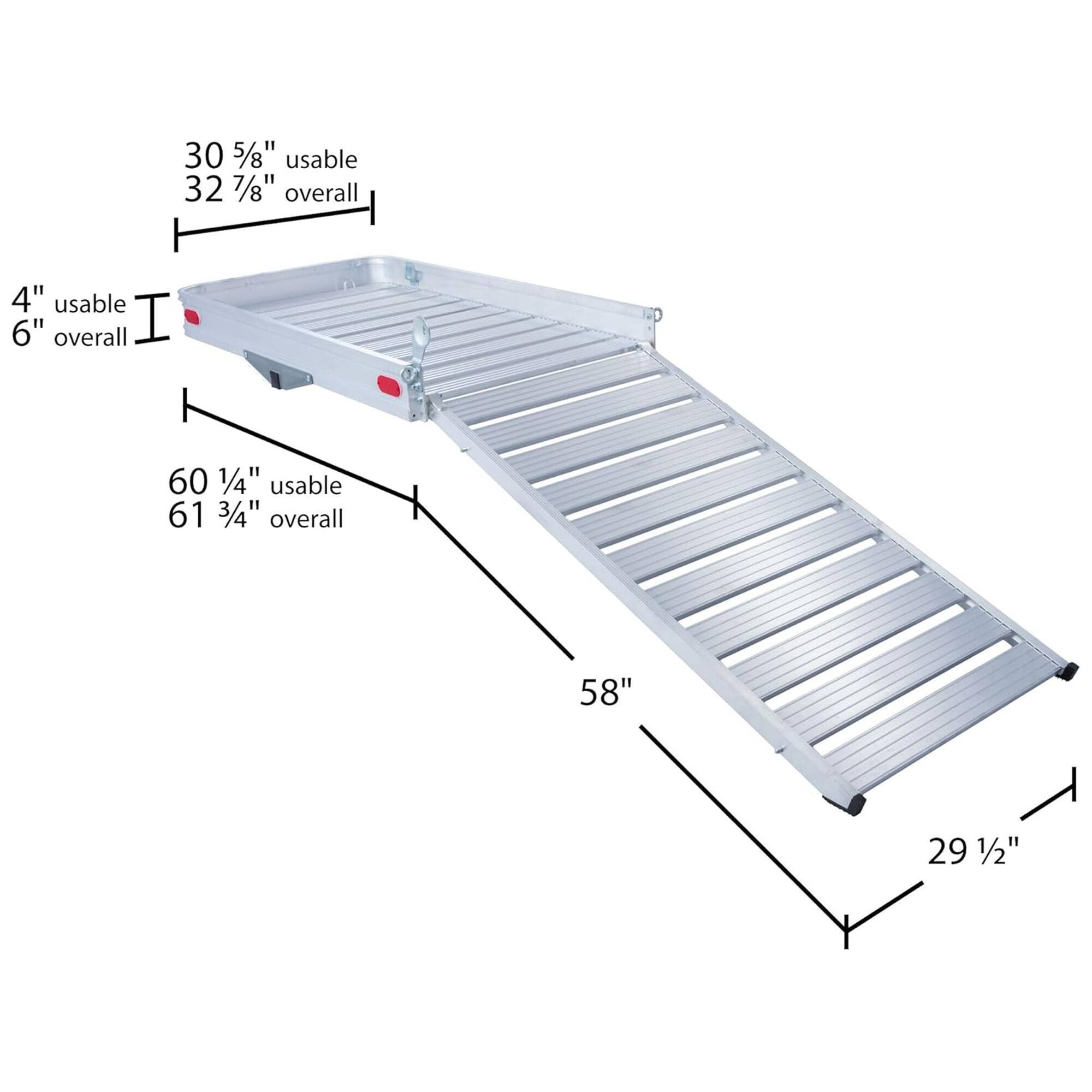 30 5/8" usable  
32 7/8" overall

4" usable  
6" overall

60 1/4" usable  
61 3/4" overall

58"

29 1/2"