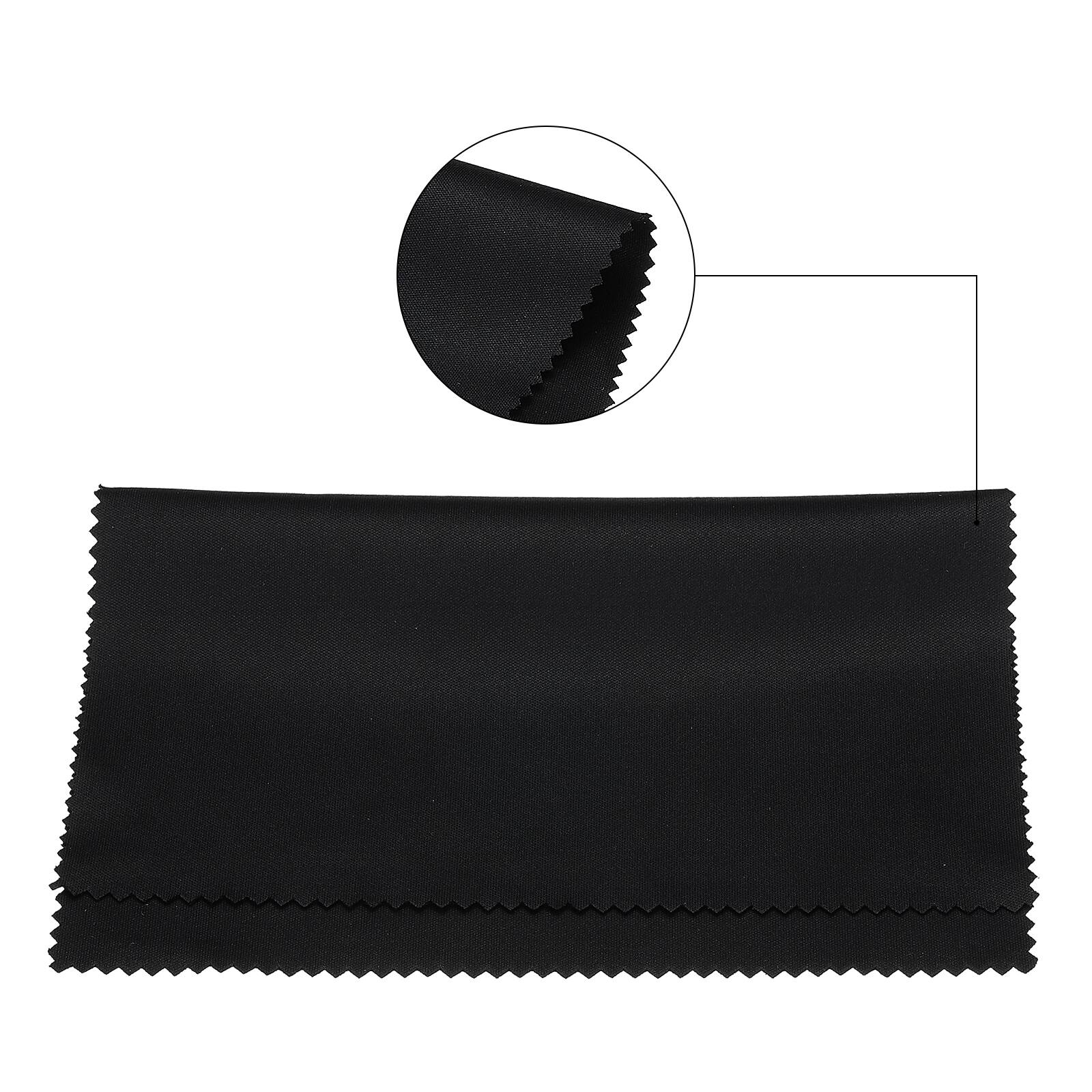 Alt View 2. Unique Bargains - Eyeglass Microfiber Cleaning Cloth 7"x6", 10pcs Soft Wipe for Lens, Eyeglasses, Screens in Individual Vinyl Pouch - Black.