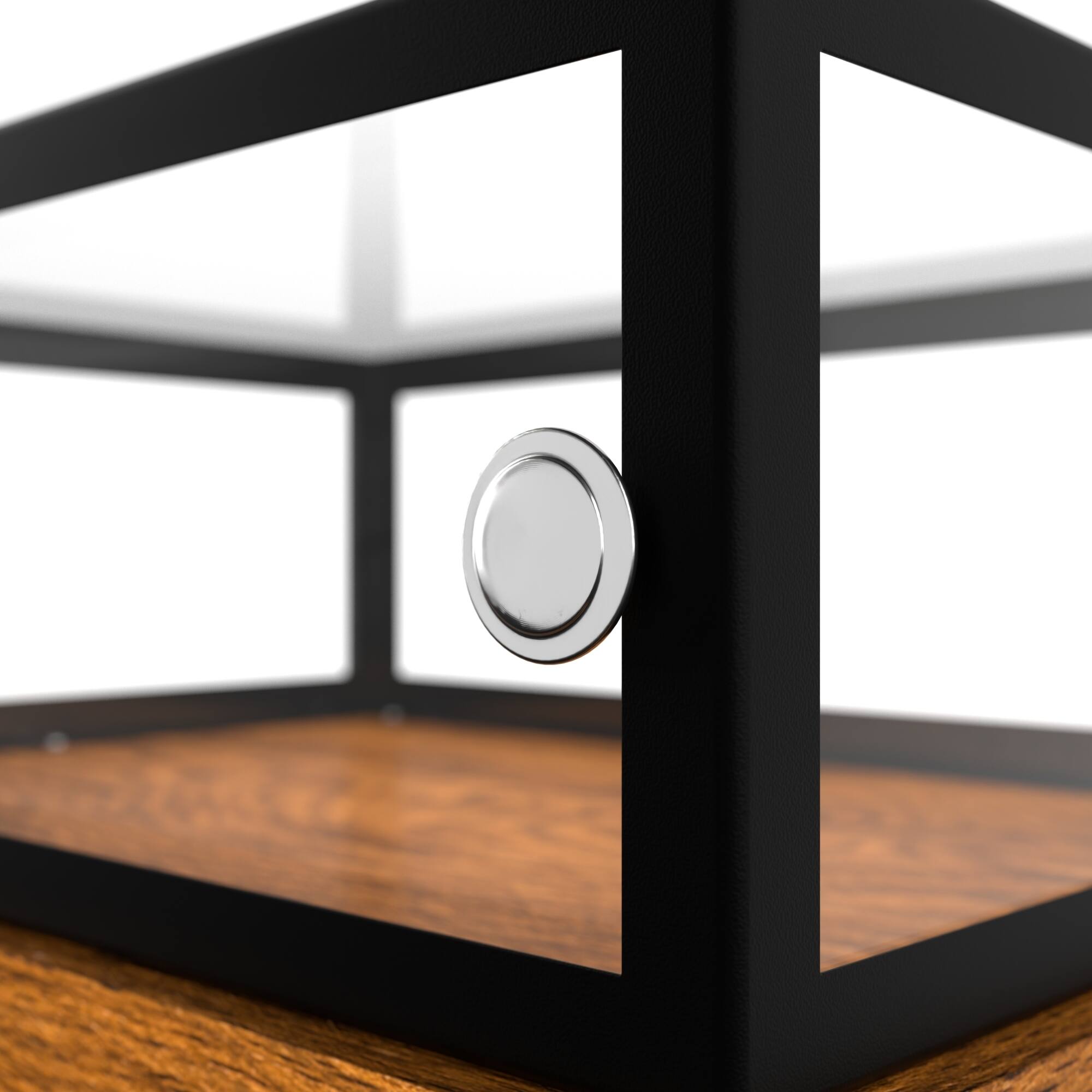 Alt View 8. Koolmore - 20 in. Wood and Glass Muffin, Cake Bakery Display Case (KM-BDW-20MUF) - Dark Wood Grain.
