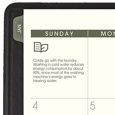 JAN  
SUNDAY  
Coldly go with the laundry.  
Washing in cold water reduces energy consumption by about 90%, since most of the washing machine's energy goes to heating water.  

4  
5