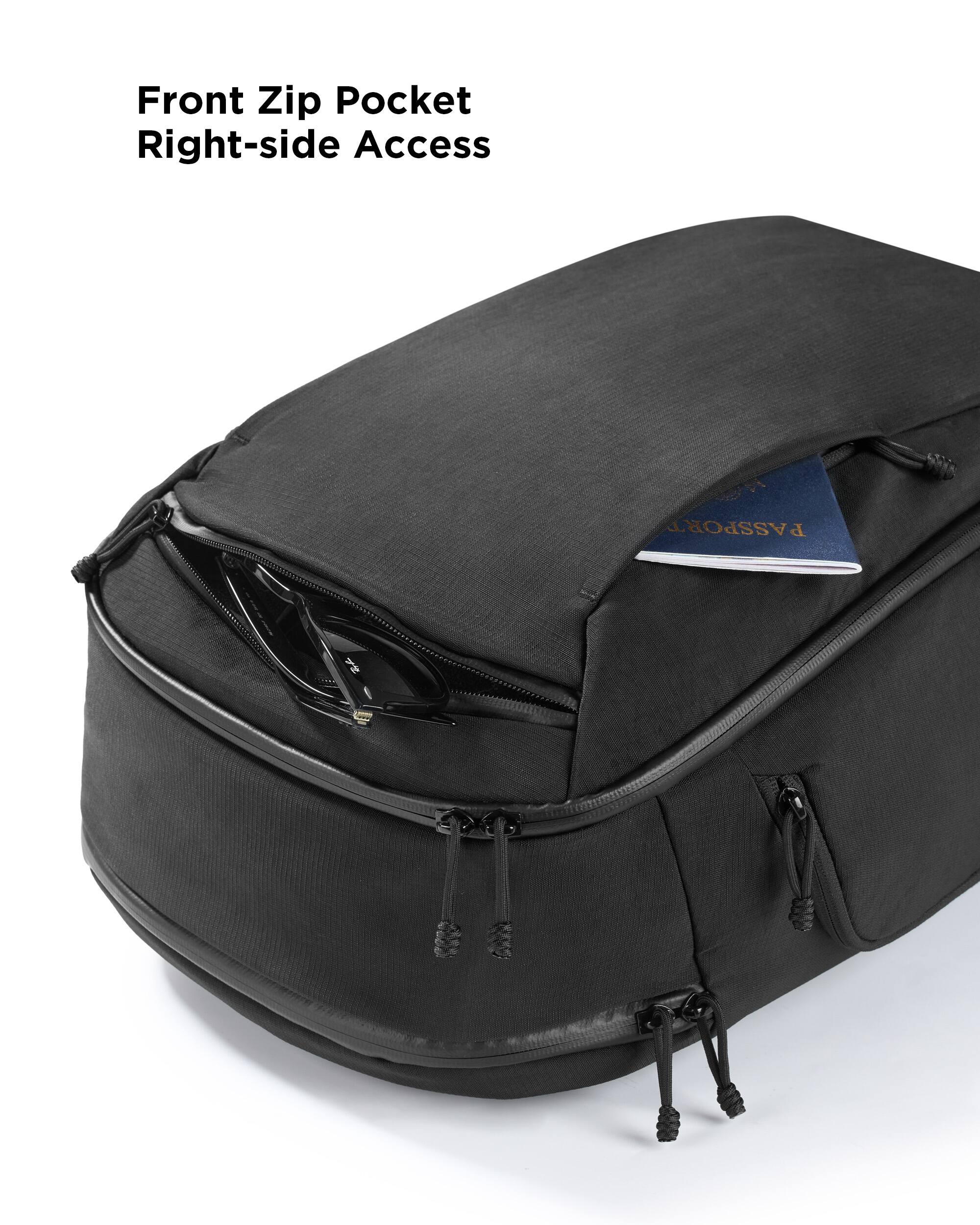 backpack with laptop pocket and travel pocket Underseat Fits Spirit Frontier Personal Item 18x13.5x8 Inches Wet 17 Inch Compartment Navy Blue For Men And multifunctional bag designed with a detachable clutch helps you organize and carry everything you need for your daily life The Pakt Travel Backpack -