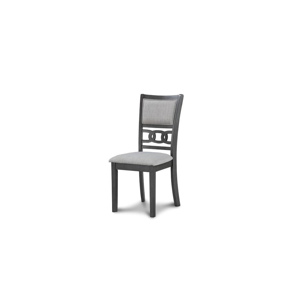 Alt View 1. New Classic Furniture - Furniture Gia Solid Wood Dining Chair in Gray (Set of 2) - Grey.