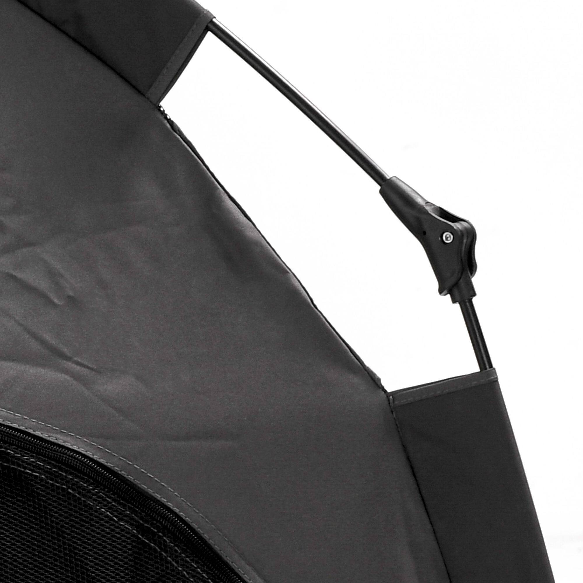 Alt View 4. Loheer - Loheer Pop Up Dog Tent for Large Dogs Portable Outdoor Pet Shade Tent for Beach and Camping with Carry Bag Dark Gray - Dark Gray.