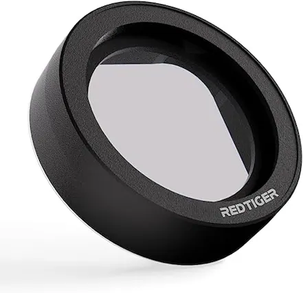 Front. REDTIGER - Circular Polarizing Lens, CPL for Dash cam, Lens Protection for F7NP-EX/RTF7NTL/RTF7NPTL-128G/RTF7NTTL-128G/RTF7N-E - Black.