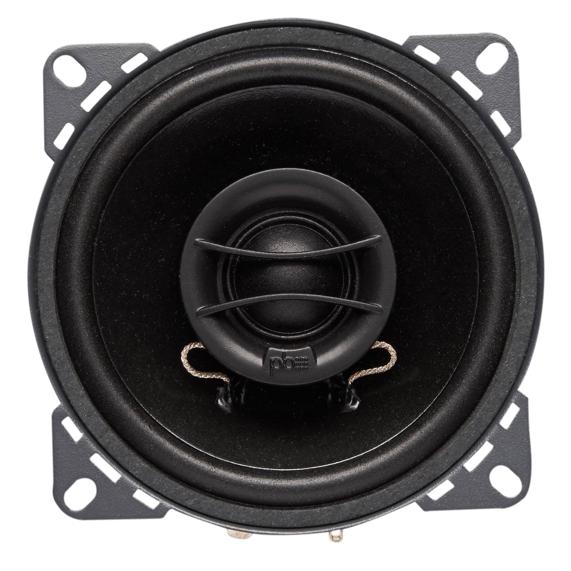 Alt View 1. Powerbass - PowerBass S-4002 - 4" Coaxial OEM Replacement Speakers - Pair - Black/Gray.