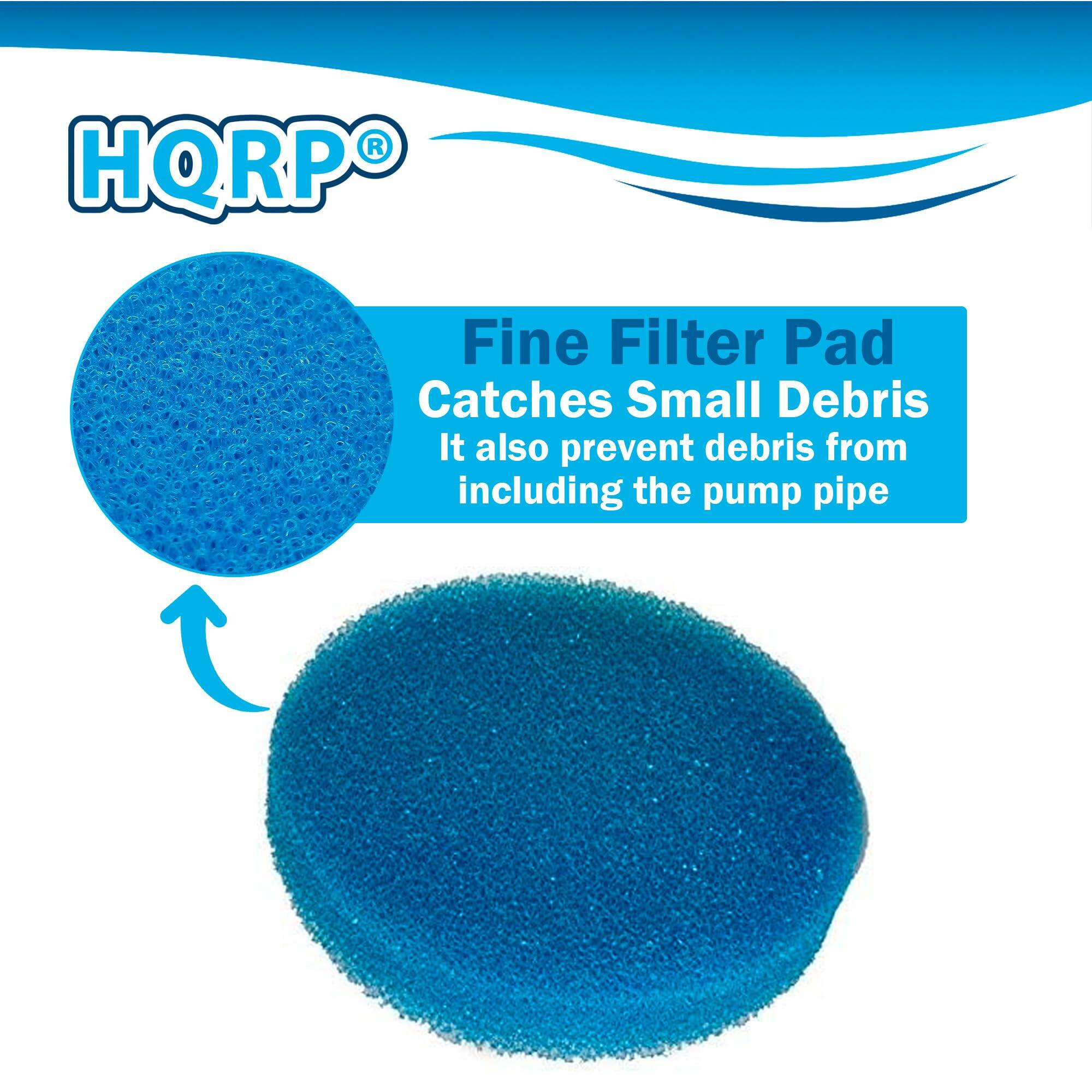 HQRP® Fine Filter Pad  
Catches Small Debris  
It also prevent debris from including the pump pipe