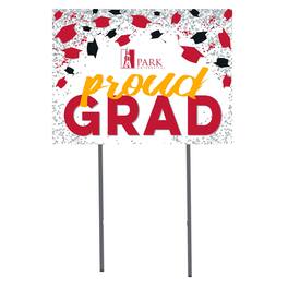Jardine - Park Pirates 18" x 24" Proud Grad Yard Sign - White
