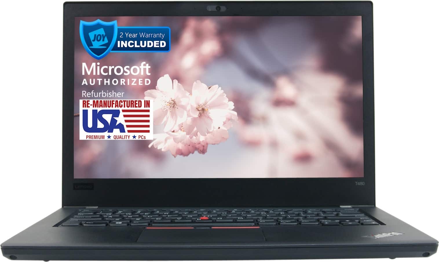 2 Year Warranty Included  
Microsoft Authorized Refurbisher  
Re-Manufactured in USA  
Premium Quality PCs  
Lenovo T480
