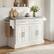 Alt View 8. Homcom - Rolling Kitchen Island Cart with Cabinets and Drawers - White.