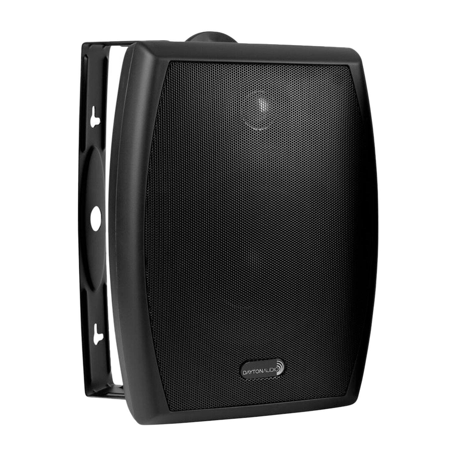 Angle. Dayton Audio - IO-Series IO655 Indoor/Outdoor Speaker Set 6.5" Woofers, 70V Multi-Taps, 8 Ohms, 2 Count - Black.