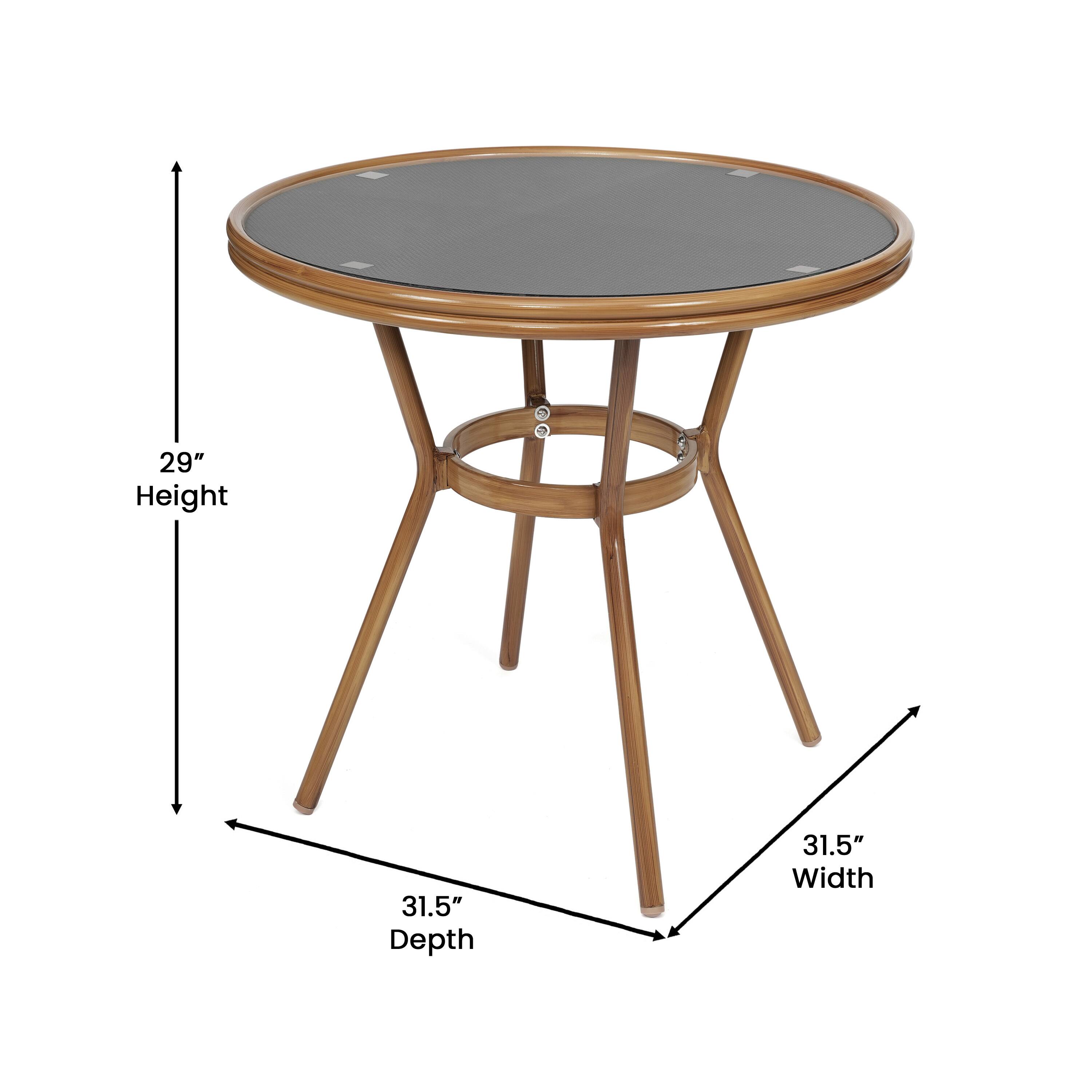 29" Height  
31.5" Depth  
31.5" Width