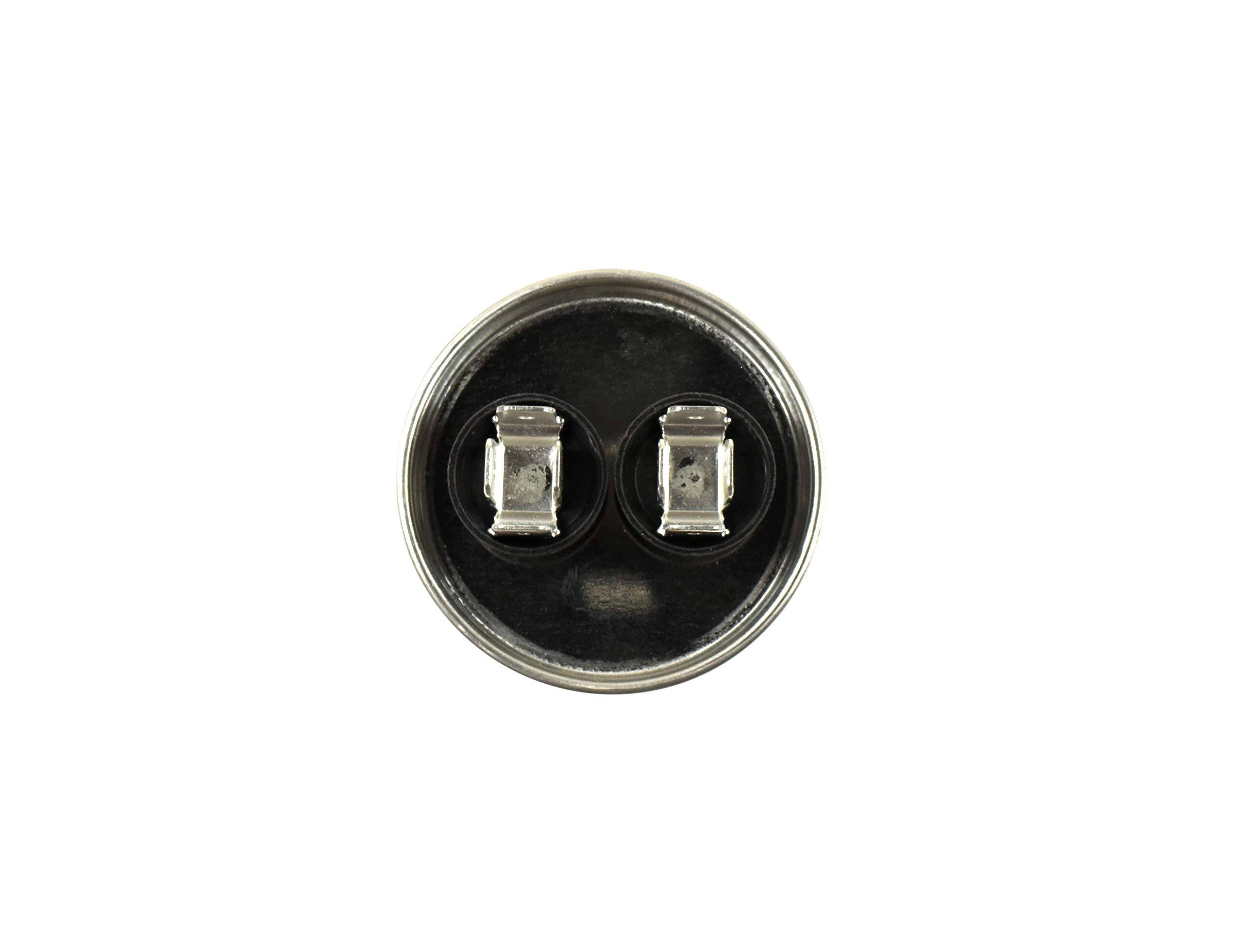 Left. HQRP - 25 uF 370-440 VAC CBB65 Run Capacitor - HVAC AC Motor.