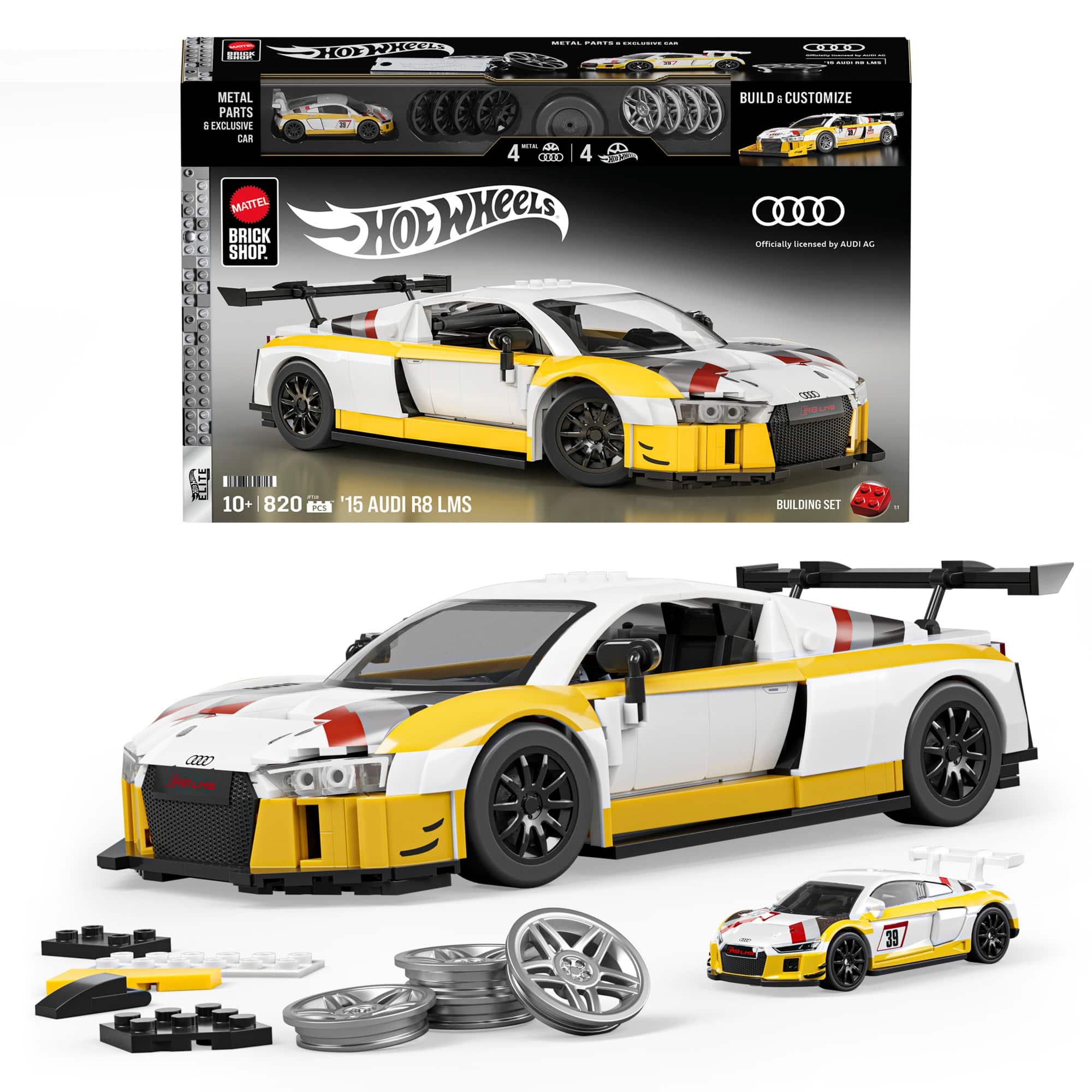 Mattel Brick Shop - Hot Wheels '15 Audi R8 LMS