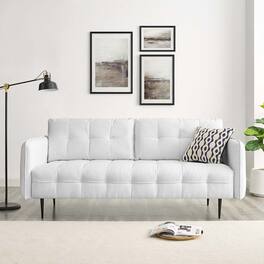 Cameron Tufted Fabric Sofa by Modway - White