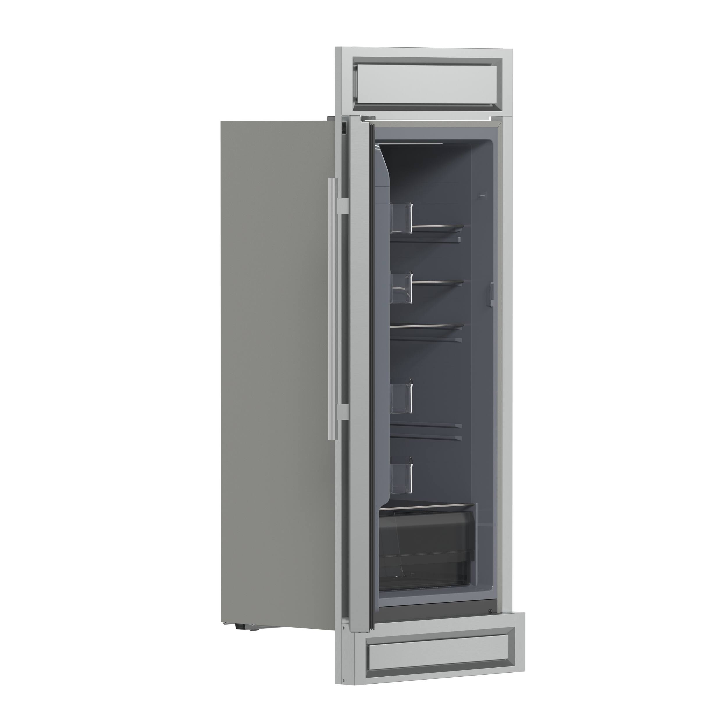 Alt View 3. Forno Appliances - Fortezza 14 Cu. Ft. Left-Swing Freezer with Trim Kit - Stainless steel.