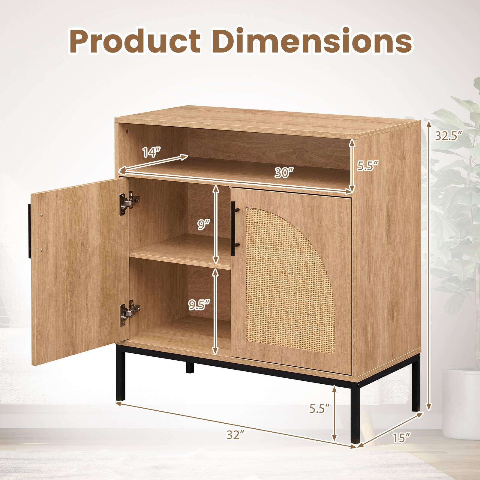 Product Dimensions: 14" x 30" x 5.5" x 32.5" x 9" x 9.5" x 5.5" x 32" x 15"