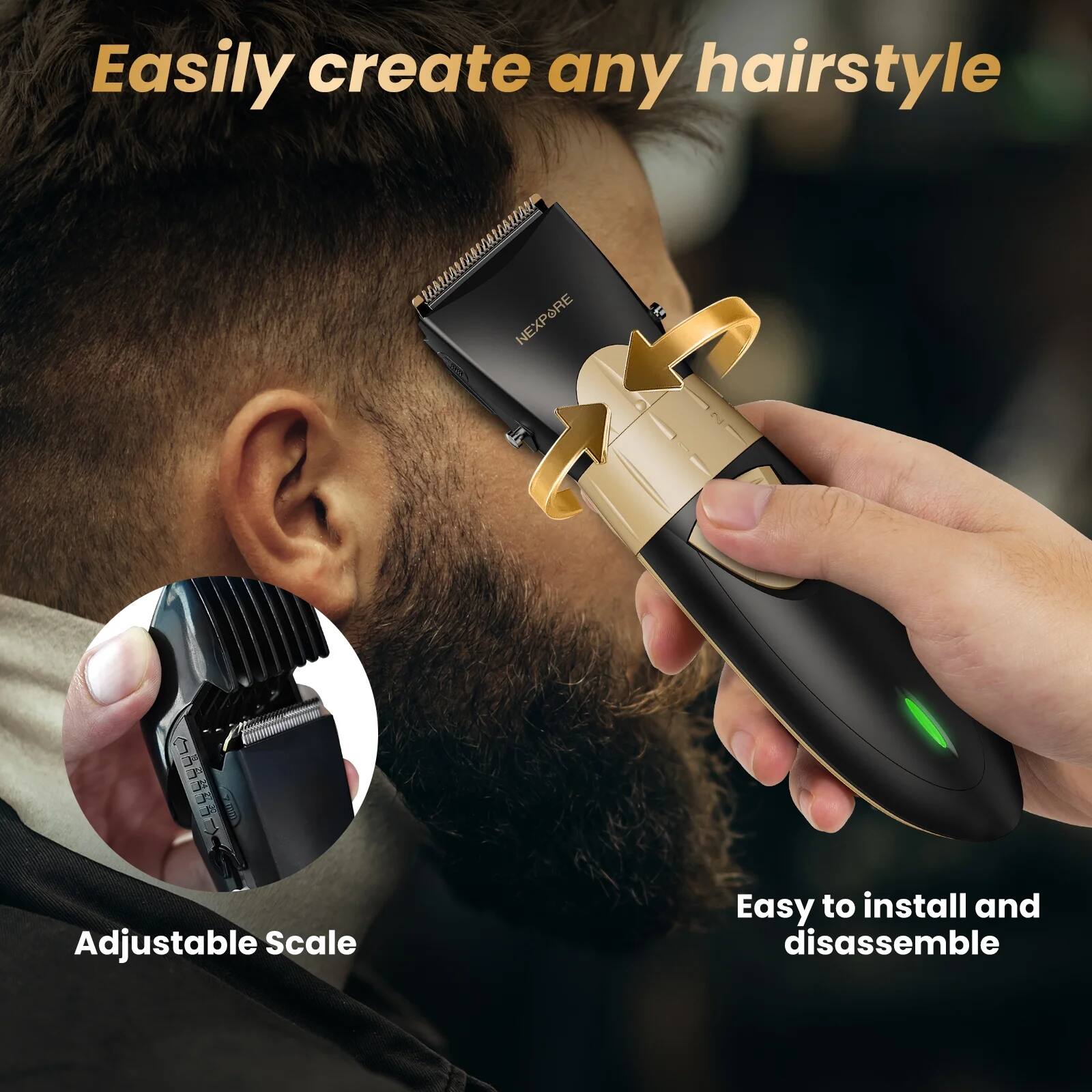 Easily create any hairstyle

Adjustable Scale

Easy to install and disassemble