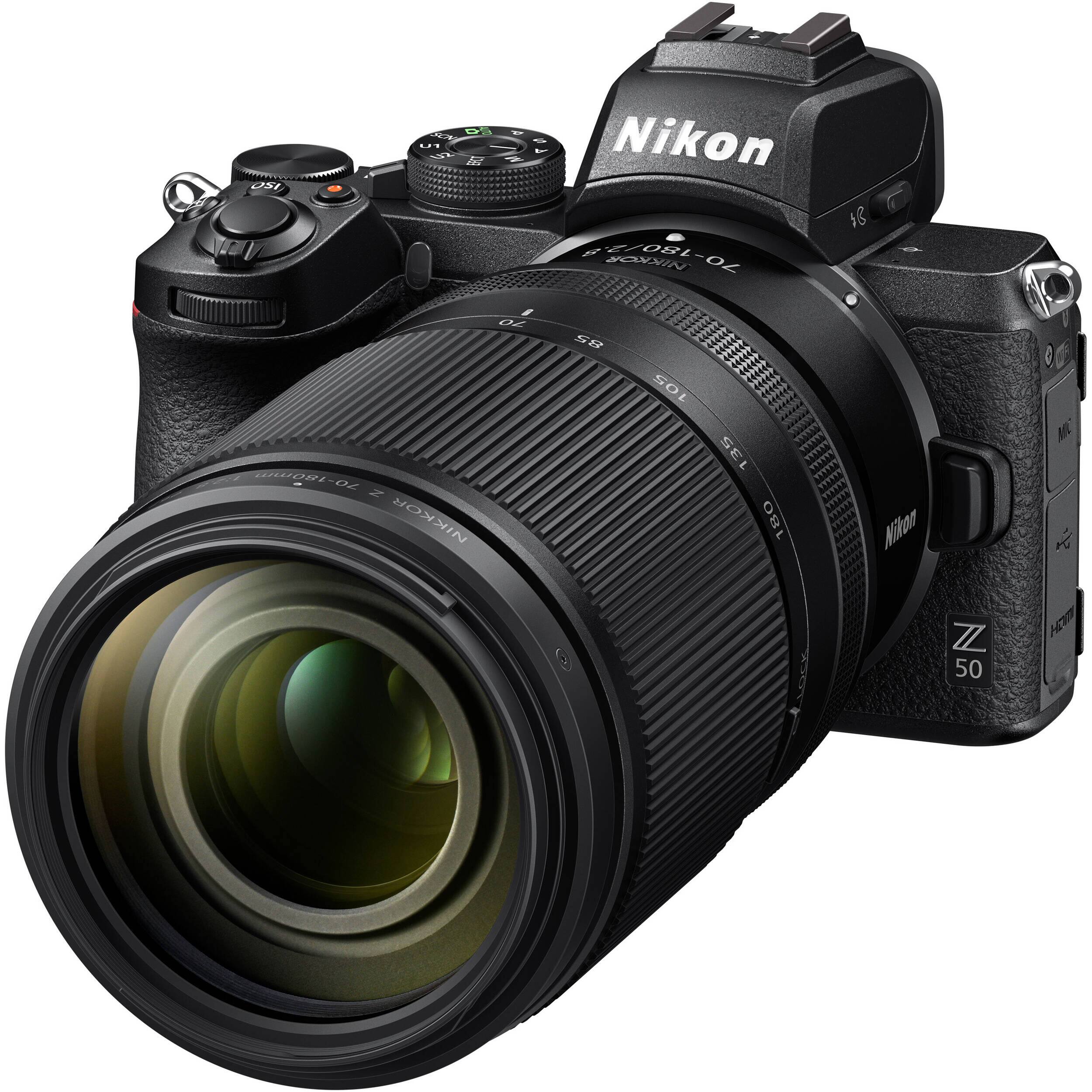 SCN DE A FU U2 EACT N & Nikon OSI 70-2/2-2-2-8 NIKKOR 8 07 85 105 70-180mm 135 z NIKKOR 180 Nikon Z 50