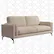 Angle. Elle Decor - Remi Sofa - Cream.
