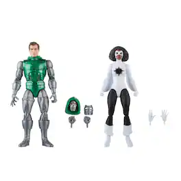 Hasbro F7086 6 inch Marvel Legends Series Captain Marvel vs. Doctor Doom Action Figures - Black