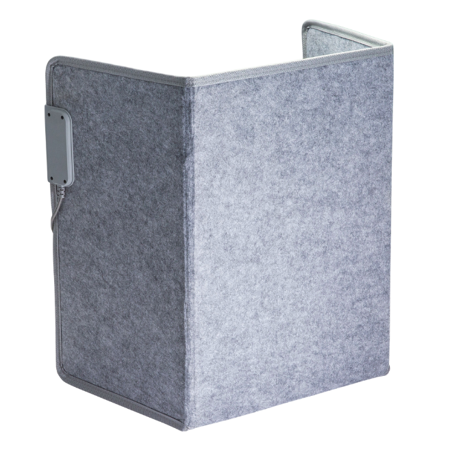 Back. Victor - Heetz™ Foot and Leg Warmer - Gray.