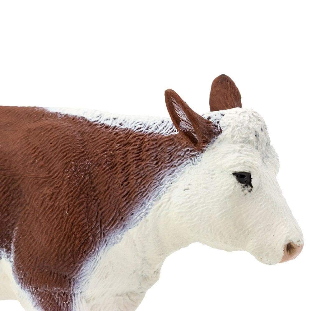 Alt View 2. Safari Ltd. - Hereford Cow Toy Figurine.