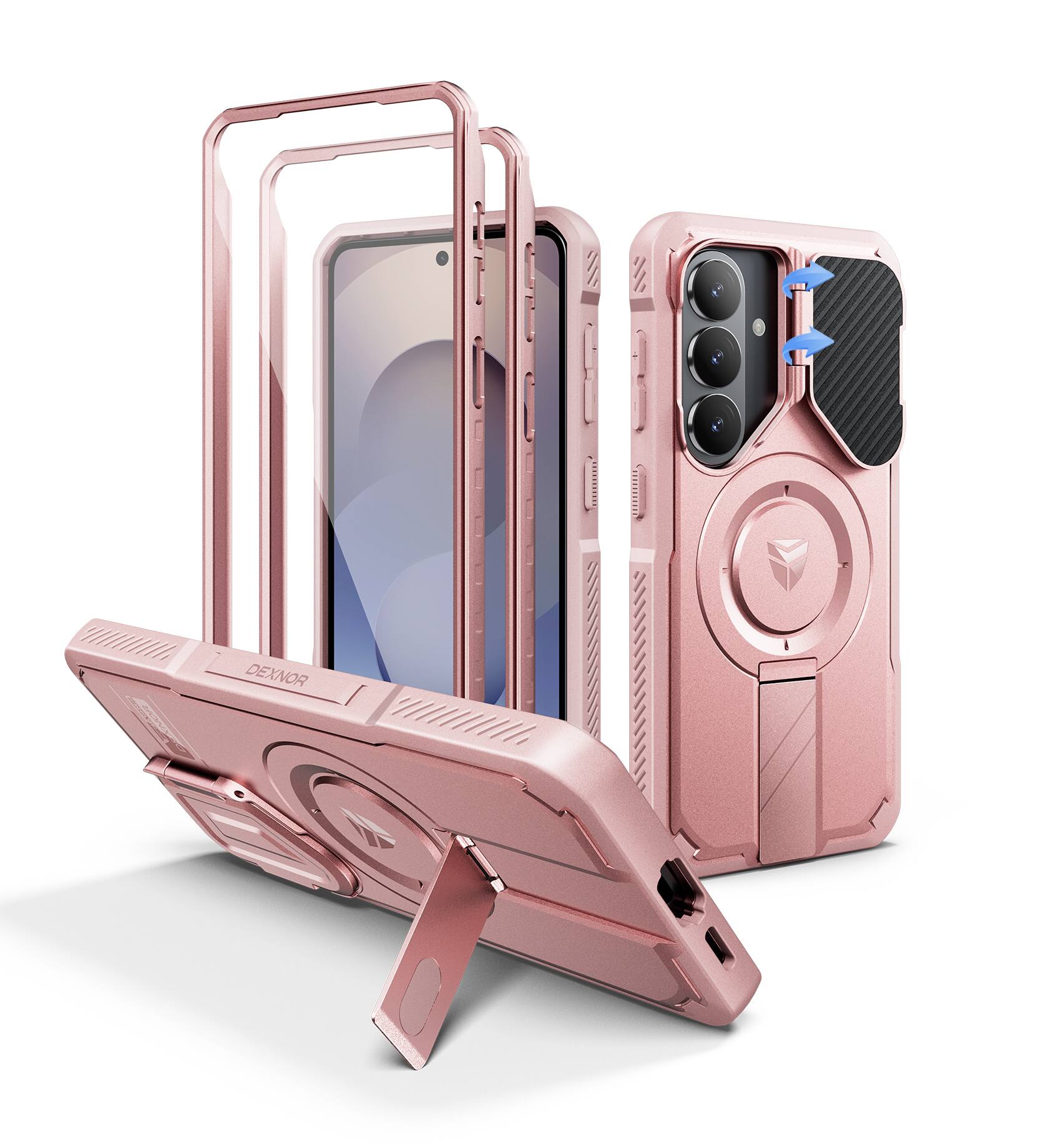 dexnor - for Samsung Galaxy S26 Case Compatible with MagSafe Rugged Shockproof Bumper Case 6.3 inch - Peony Pink price history on PriceWatchPro