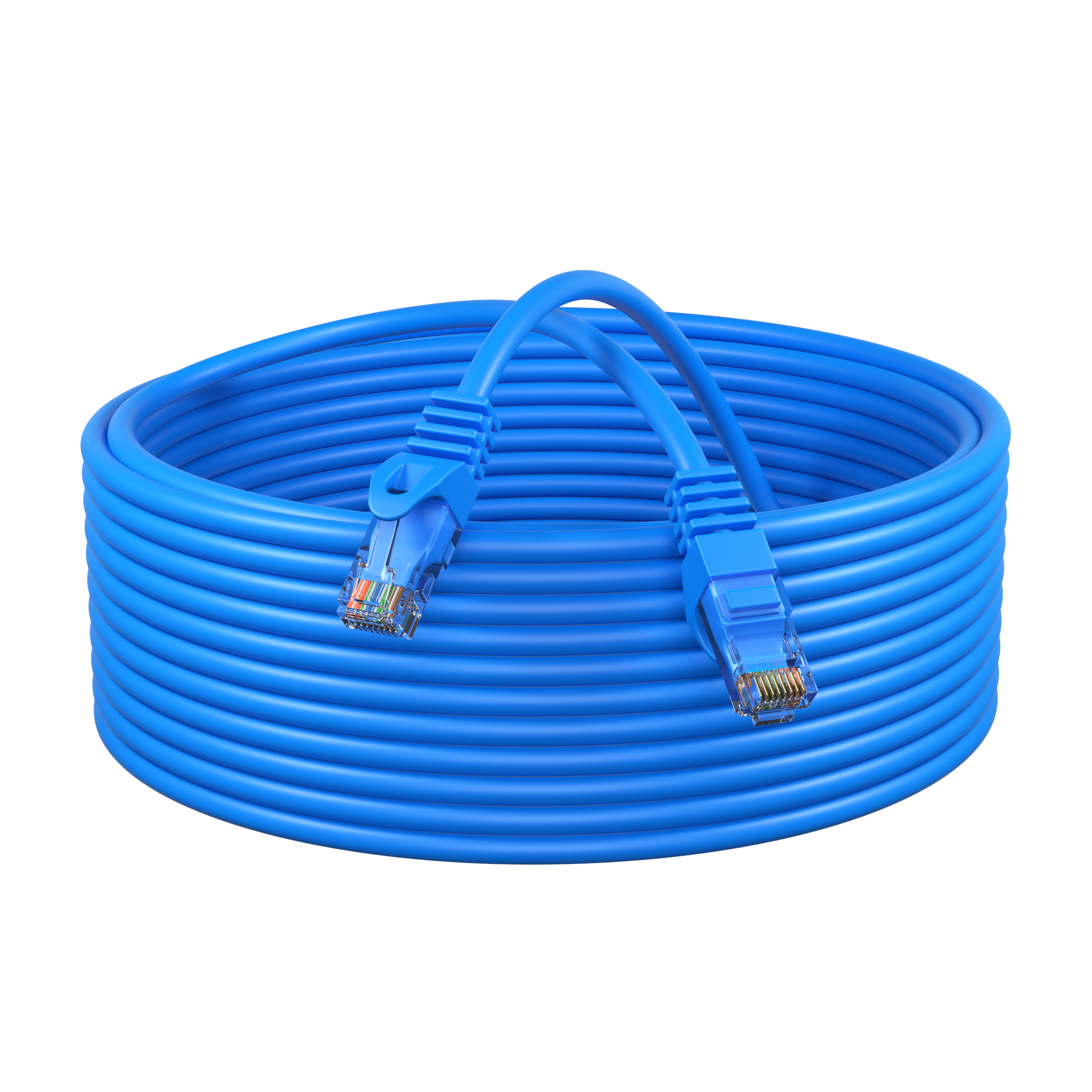 Angle. Cables Direct Online - Cat6 Ethernet Cable 3FT 550Mhz UTP Patch Cord LAN Wire for PC Laptop Router Modem TV Console - Blue.