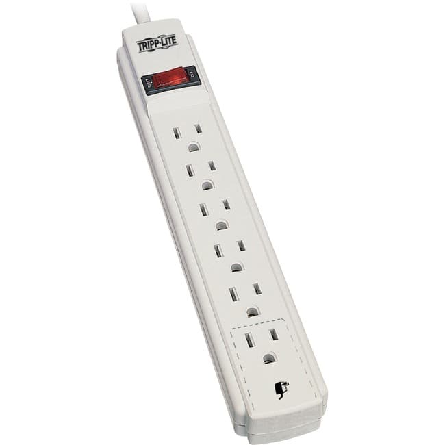 Eaton Tripp Lite Series Power It! 6-Outlet Power Strip, 15 ft. (4.57 m) Cord - NEMA 5-15P - 6 x NEMA 5-15R - 15 ft Cord - White price history on PriceWatchPro