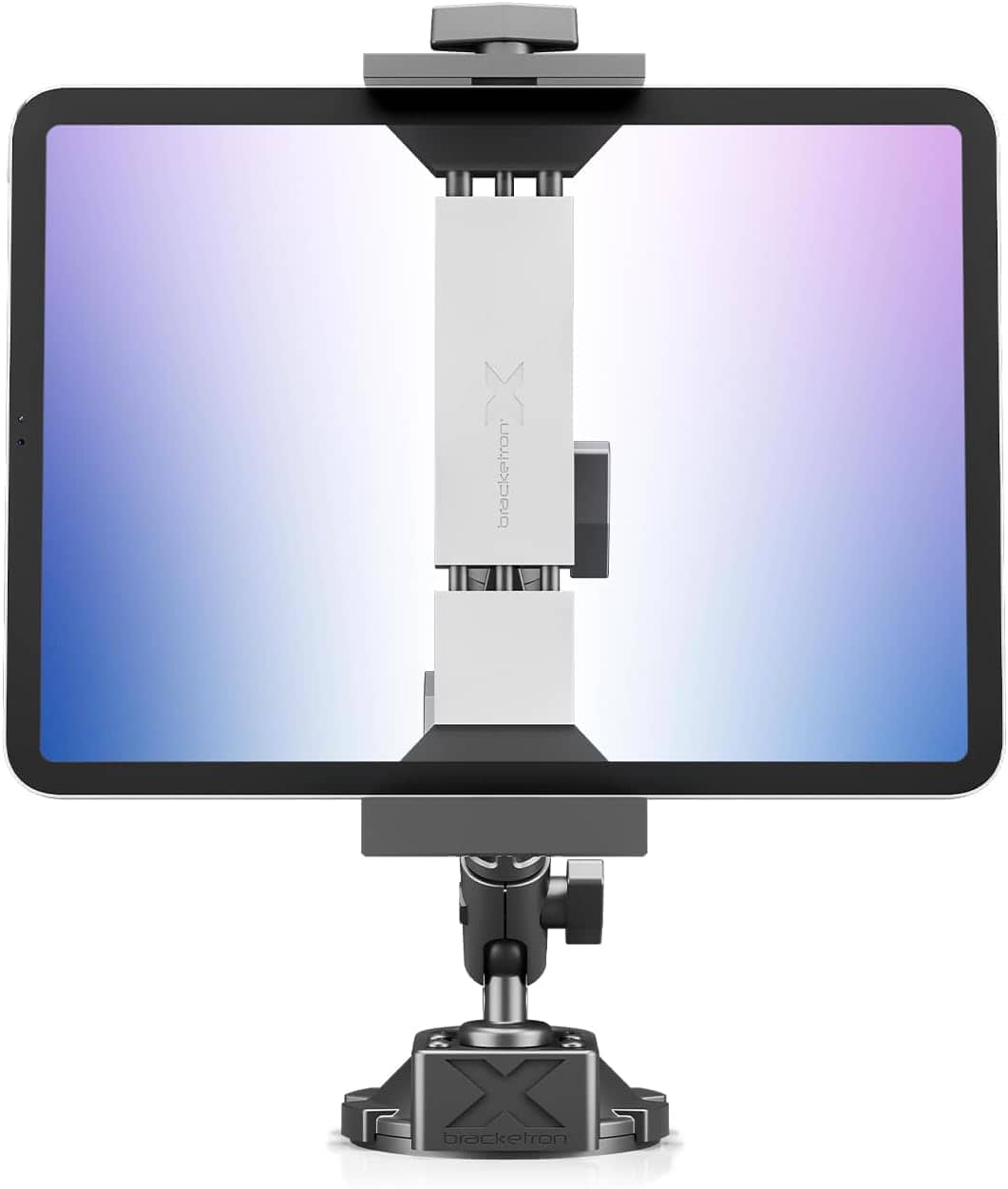 Bracketron - X Heavy Duty Tablet Dock PRO Tablets & Large Cell Phone Mount for Truck & Car Windshield Dashboard - Black