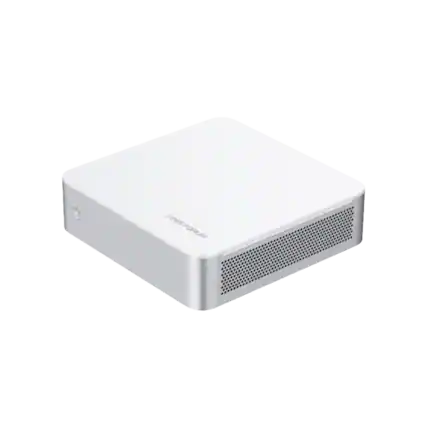 Front. Minisforum - M1-1390 Mini PC, 16GB DDR4 & 500GB SSD, Intel Core i9-13900HX (24C/32T, up to 5.4GHz), Intel UHD Graphics, up to 96GB - silver.