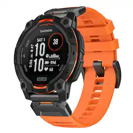 StrapsCo - Elite FKM Strap QuickFit 22 Watch Band For Garmin Instinct 3 – 45mm - Blaze