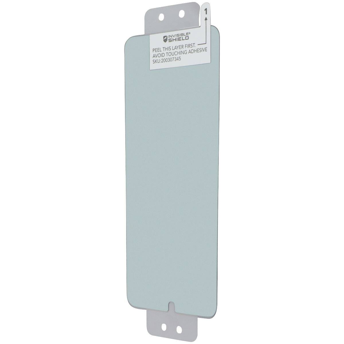 1 INVISIBLE SHIELD  
THIS LAYER FIRST.  
PEEL ADHESIVE  
AVOID TOUCHING  
SKU:200307345