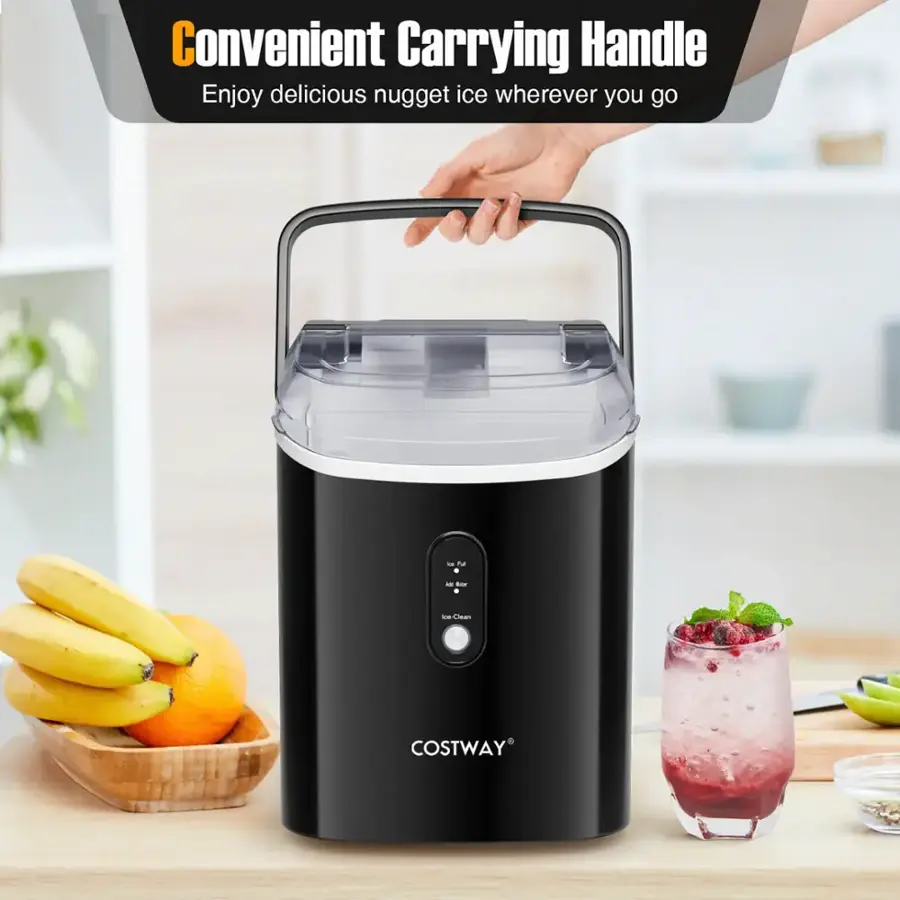 Convenient Carrying Handle Enjoy delicious nugget ice wherever you go - Costway