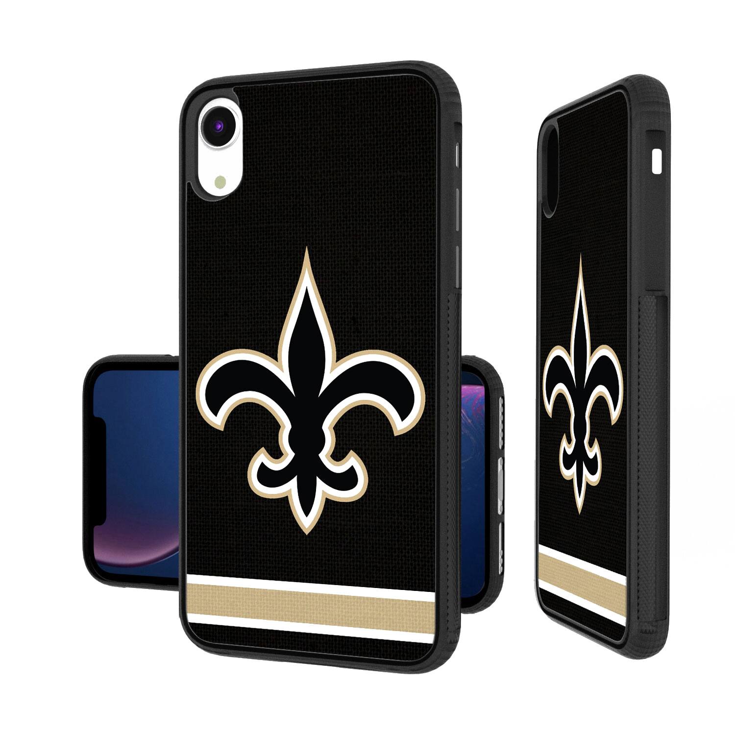 Keyscaper - NFL - New Orleans Saints iPhone Stripe Design Bump Case - 16 Pro - Multicolor price history on PriceWatchPro