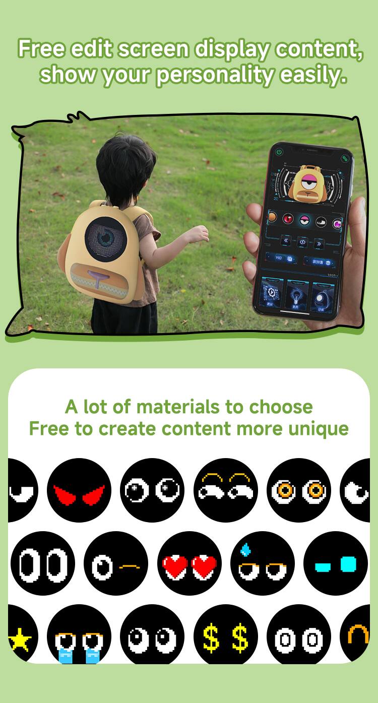 Free edit screen display content, show your personality easily.

A lot of materials to choose Free to create content more unique
