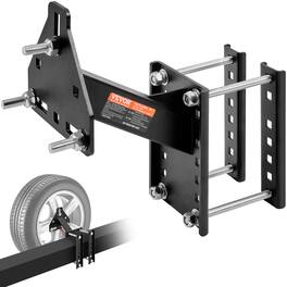 VEVOR - Spare Tire Carrier, Trailer Spare Tire Mount, 160 lbs Capacity, Utility Trailer Accessories - Black
