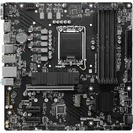 MSI - PRO B760M-P DDR4 LGA 1700 Micro-ATX Motherboard B760MPD4
