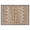 Front. VEVOR - Area Rug, 9 x 12 ft Large Washable Rug, Non-Slip and Tear-Resistant Soft Carpet, Pet & Child Friendly Vintage Area Rugs - Brown Green.