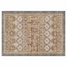 VEVOR - Area Rug, 9 x 12 ft Large Washable Rug, Non-Slip and Tear-Resistant Soft Carpet, Pet & Child Friendly Vintage Area Rugs - Brown Green