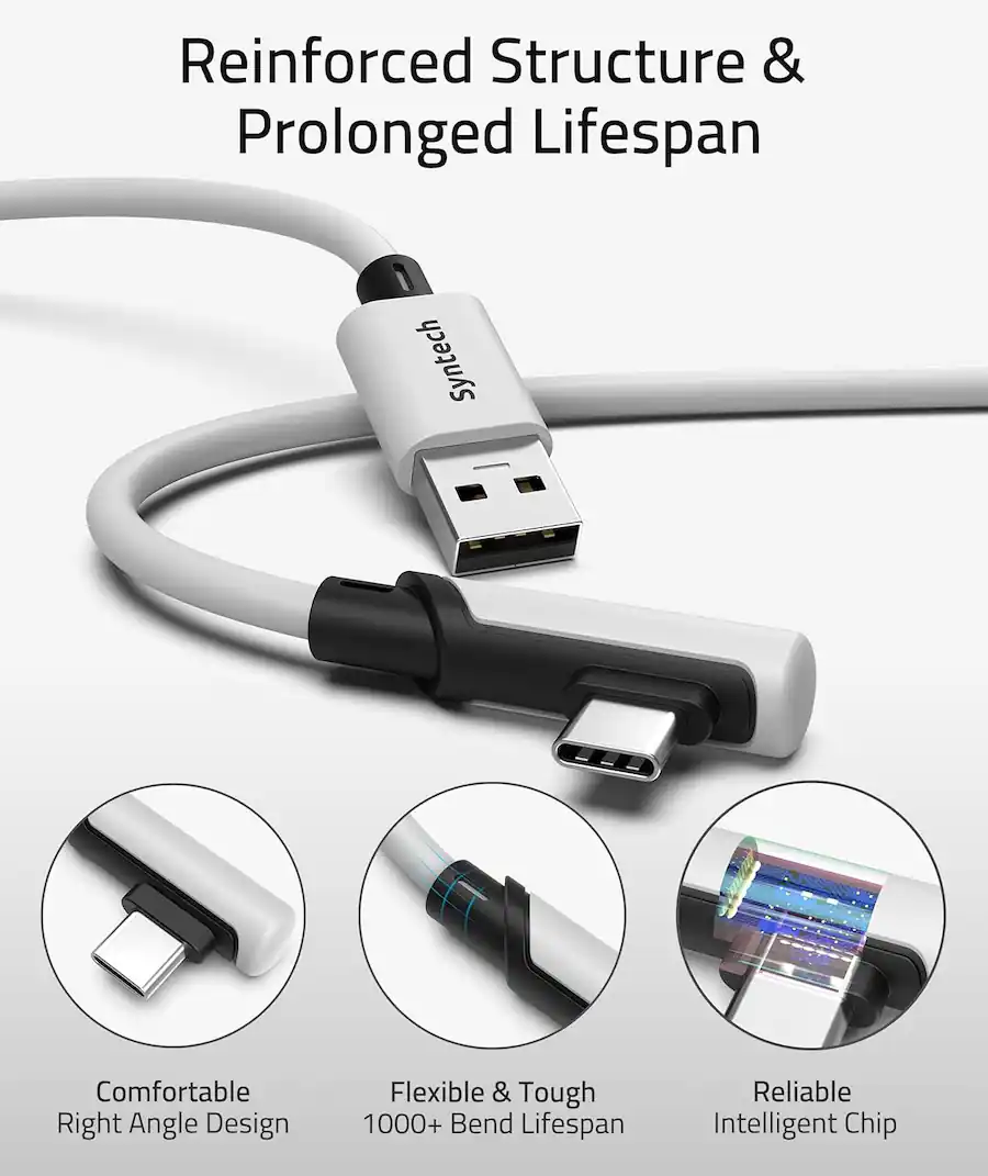 Pc Vr Wire Syntech VR Link Cable 20 FT Compatible with Oculus/Meta Quest 3/3S, and ...