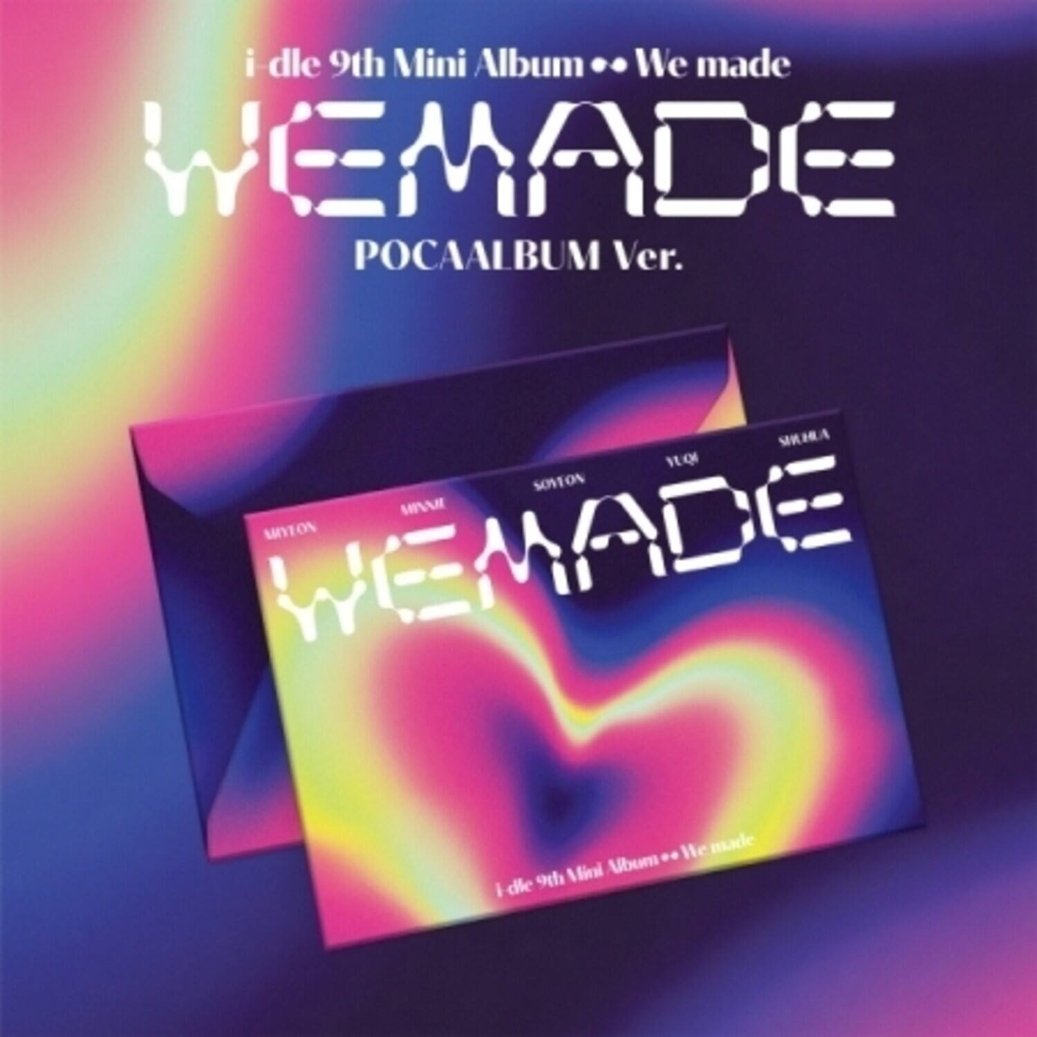 i dle 9th Mini Album .. We made WEMADE POCAALBUM Ver. MKHA I3 SOVEON MIA MIYTON WEMADE .. Hemade l Mini Ubum i idle 9th
