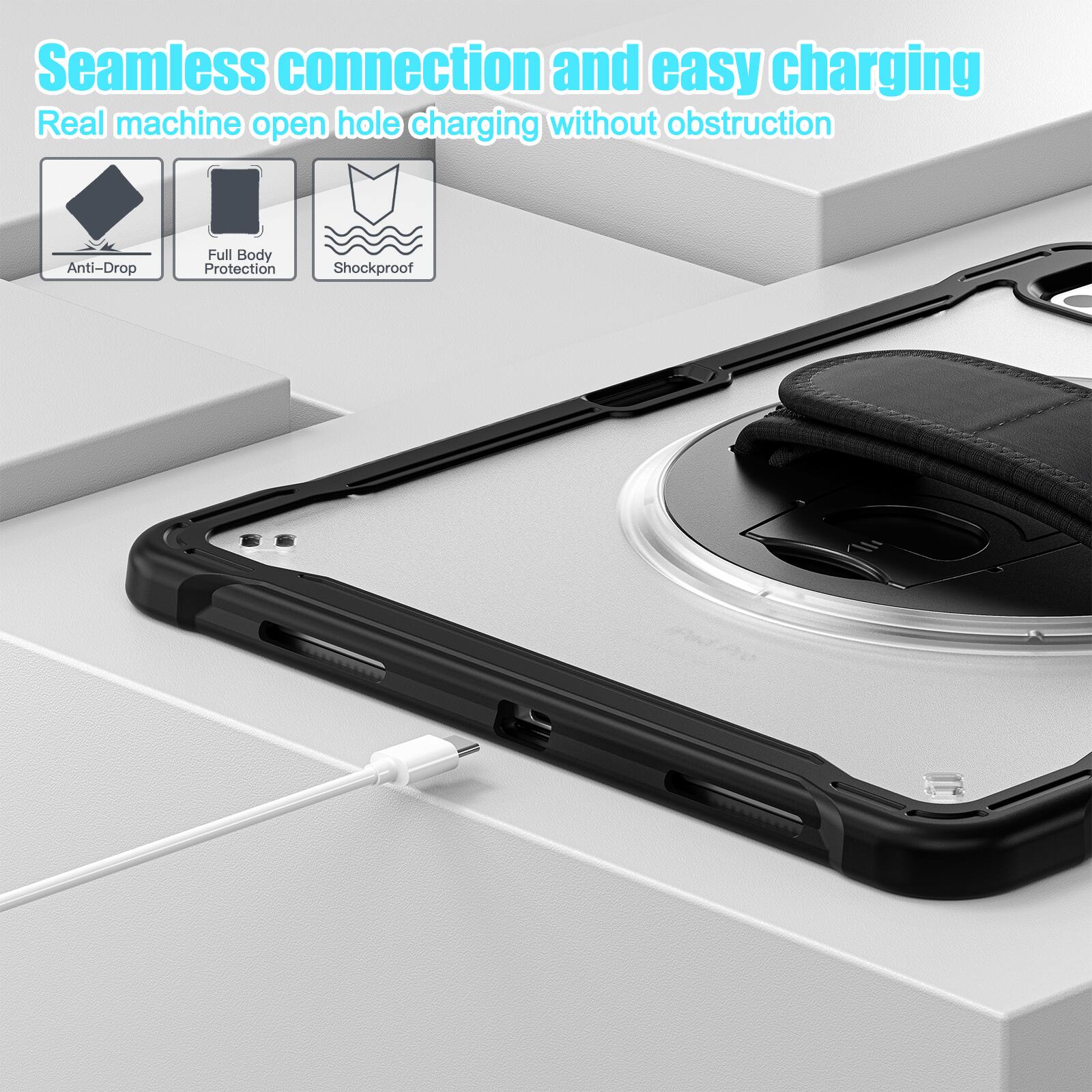Seamless connection and easy charging  
Real machine open hole charging without obstruction  
Anti-Drop  
Full Body Protection  
Shockproof