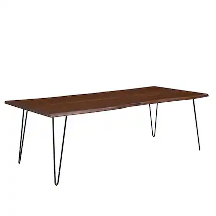 Front. Modway - Ardor 96" Live Edge Acacia Wood Acacia Wood Dining Table - Brown.