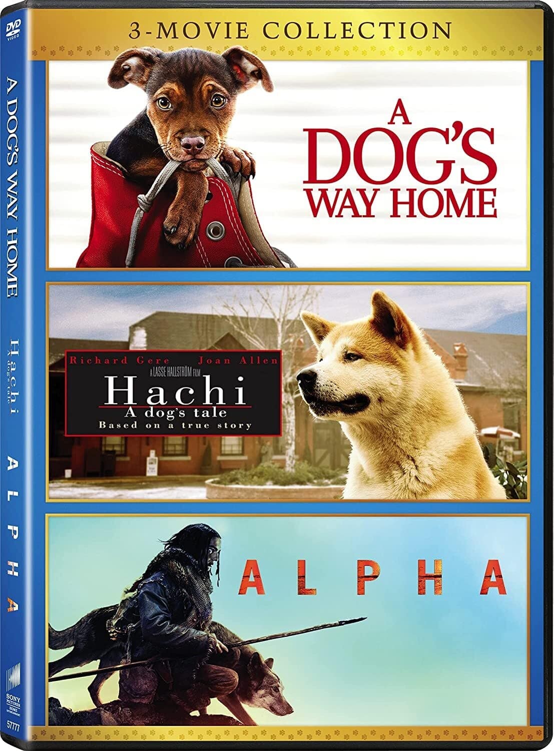 Alpha / A Dog's Way Home / Hachi: A Dog's Tale  - DVD