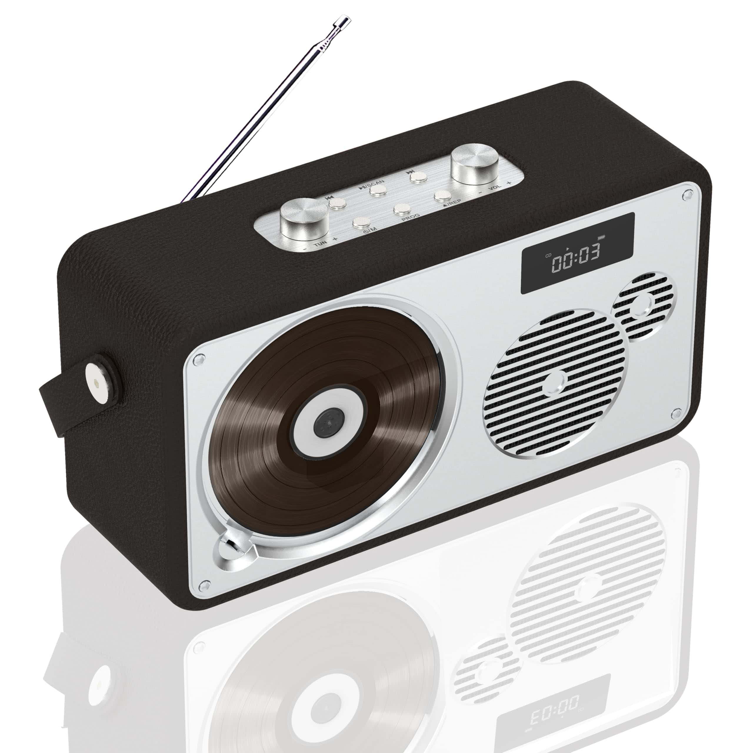 Cedar Assembly - Compact Stereo System Speakers With Cd Player Fm Radio Aux-in Usb-in Earphone Jack Dsp-tech Remote 30w Cr - LP-103BR