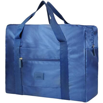 Front. Fabibe - Travel Bag Lightweight Foldable Duffel Waterproof Sports Gym Tote Carry On Luggage Weekender Overnight (green+blue) - Blue.
