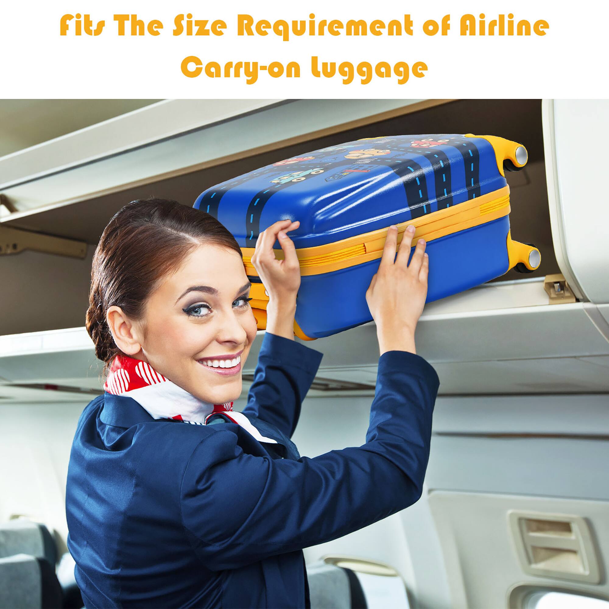 Fits the size requirement of airline carry-on luggage.