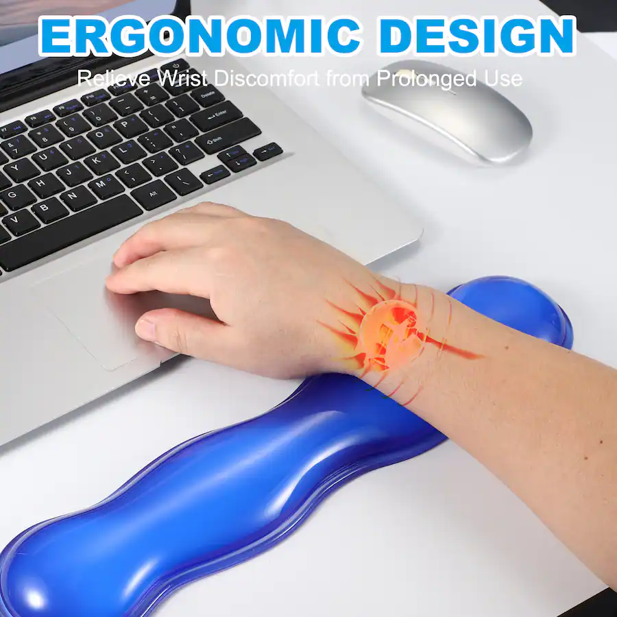 Unique Bargains Gel Wrist Rest, Ergonomic Silicone Gel Mouse Pad with ...