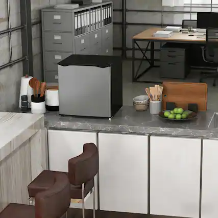 Front. Siljoy - Compact Upright Freezer,Countertop Mini Freezer - Silver.